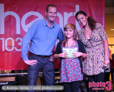 Lucy Warway with James and Gemma from the Heart Breakfast Show 