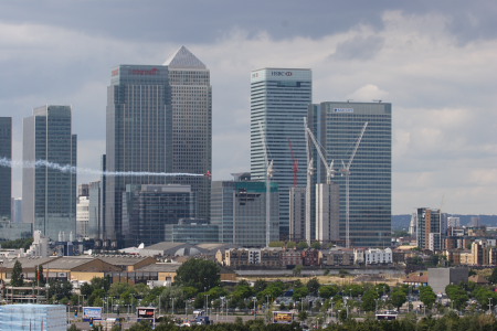 Red Bull air race photo Canary Wharf