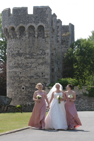 Cooling Castle Barn Wedding Reception near Medway